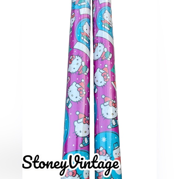 Hello Kitty Holiday Purple Hello Kitty Christmas Wrapping Paper Set Of 2 Poshmark